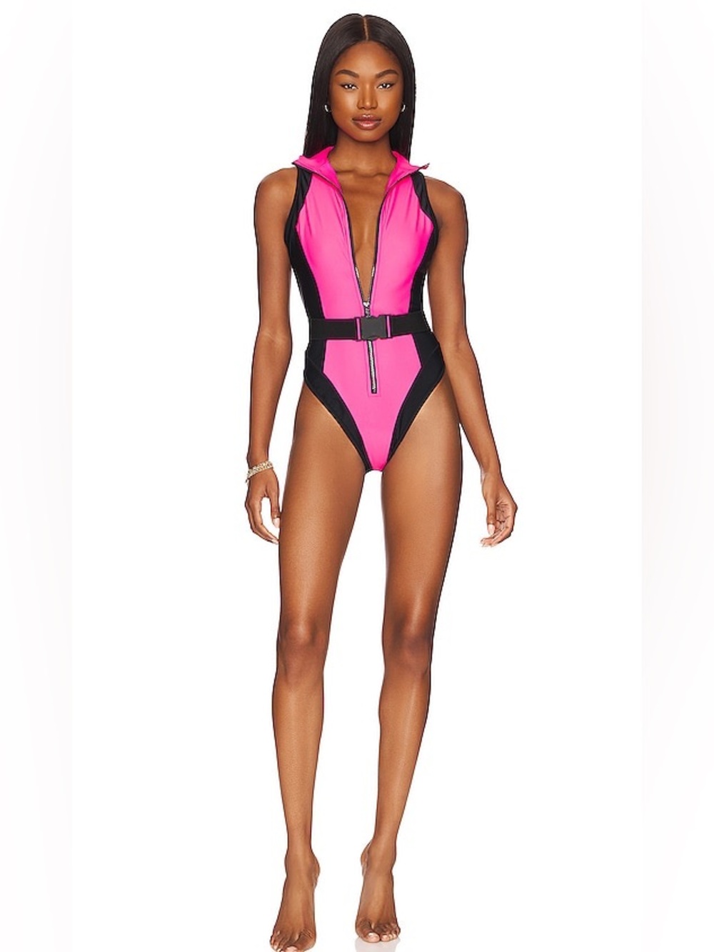 ⭐️ SPORTS ILLUSTRATED: Pursuit The Label Viper Sculpt Suit in Neon Pink